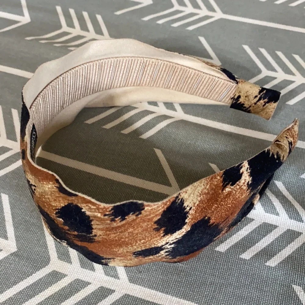 Head dress New York fabric Leopard Headband